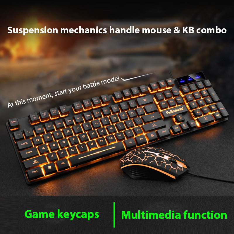 Gaming Keyboard And Mouse Combo - Conjunto de teclado e mouse KM320