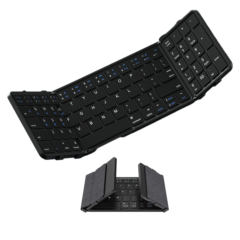 Gaming Keyboard Budget - Teclado bluetooth dobrável com teclado numérico