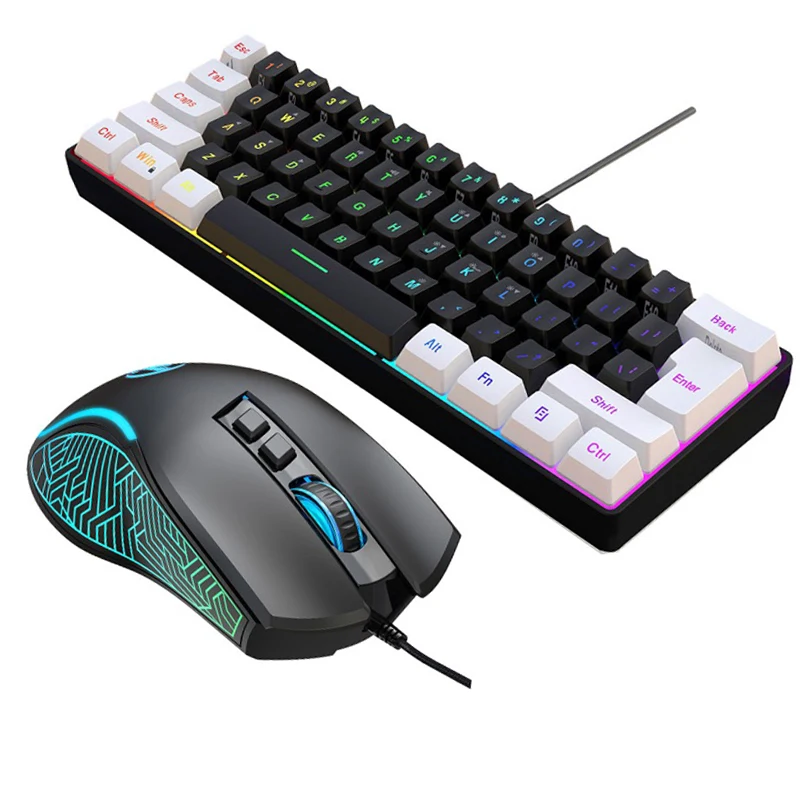 Gaming Keyboard And Mouse Combo - Kit de Teclado e Mouse 60%