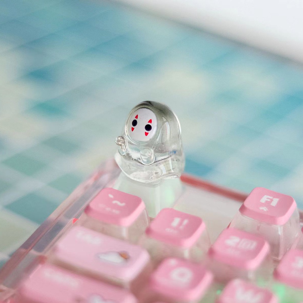 Keyboard Gaming Transparent - Halloween dos desenhos animados retroiluminado claro