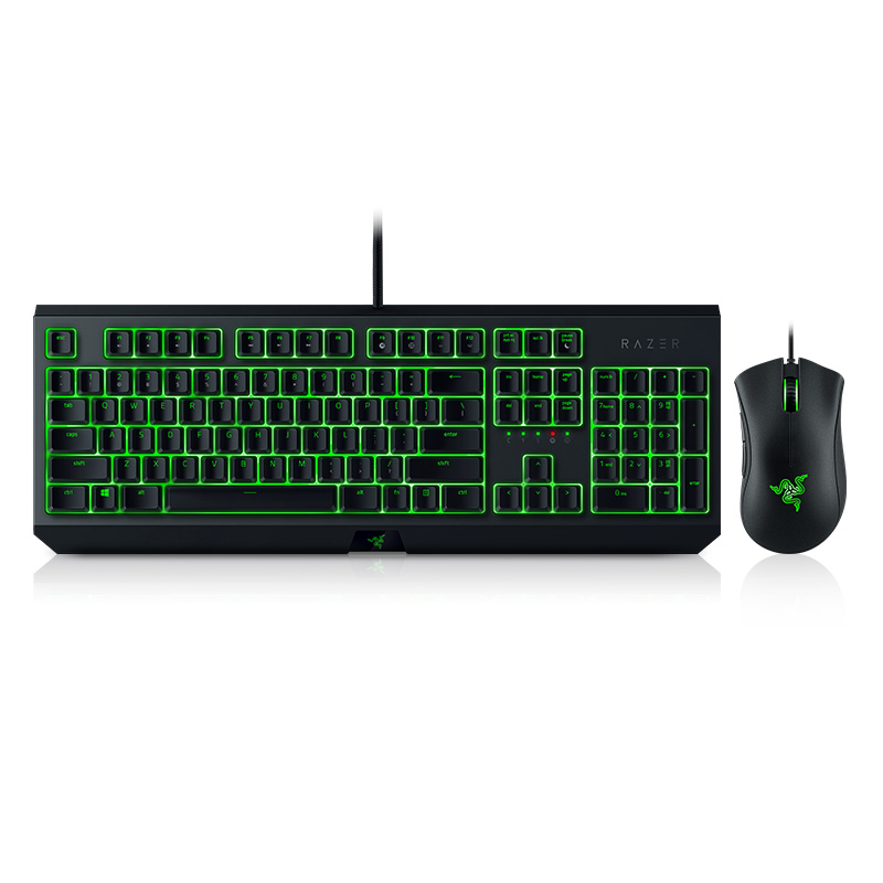 Gaming Keyboard And Mouse Combo - Razer-BlackWidow Teclado De Jogo Mecânico Essencial,