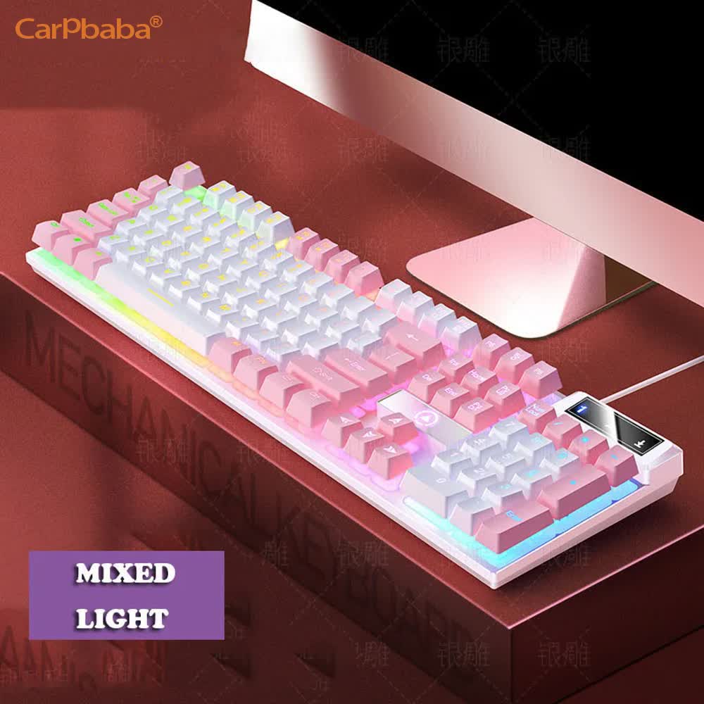Gaming Keyboard Budget - Carpbaba k500 104 teclas usb com