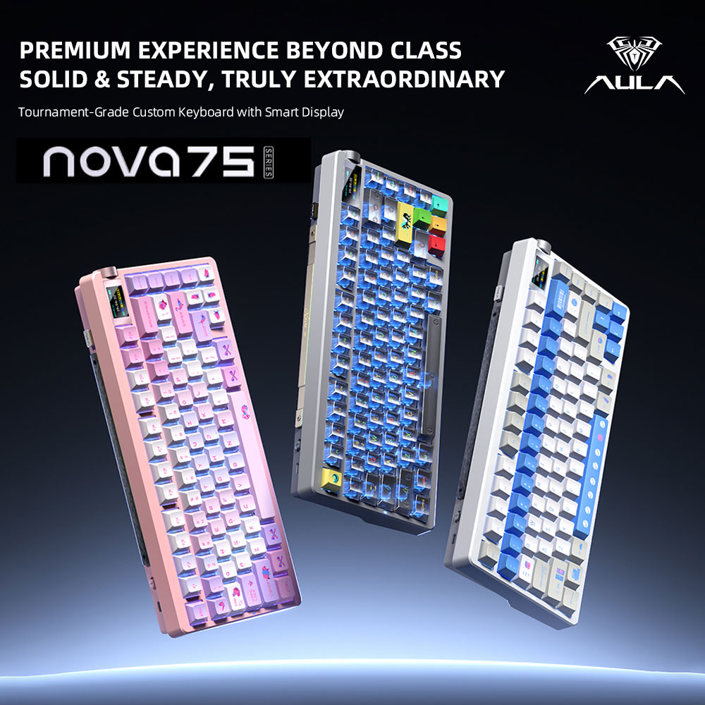 Keyboard Gaming Transparent - Novo Teclado Mecânico Sem Fio AULA