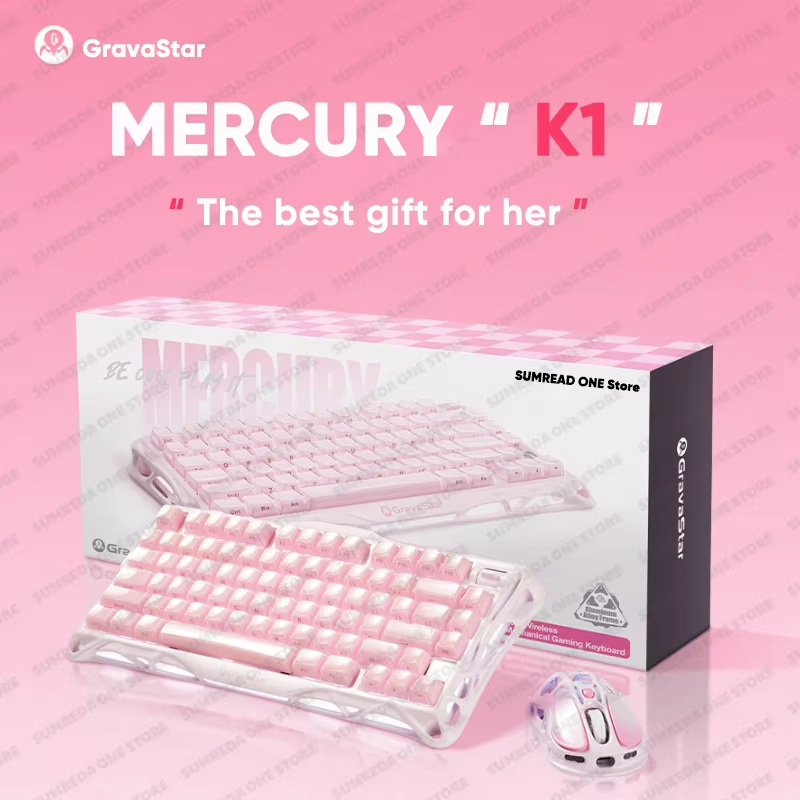 Keyboard Gaming Transparent - Grava star mercúrio k1 teclado mecânico