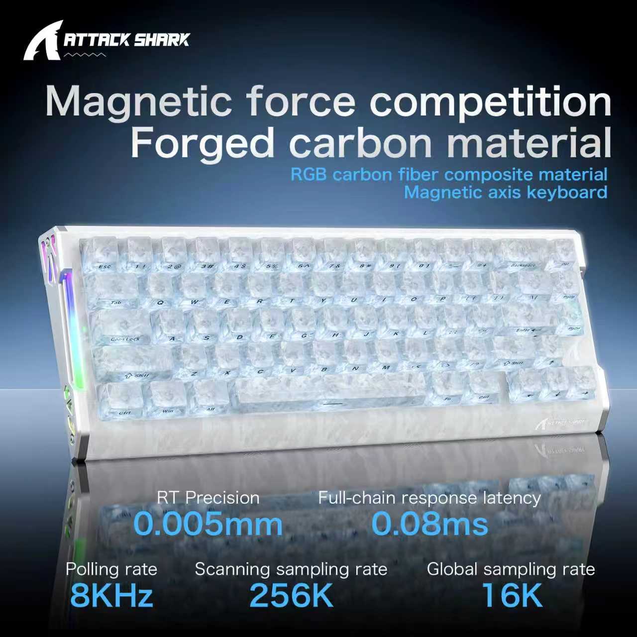 Keyboard Gaming Mac - Teclado Magnético para Jogos ATTACK SHARK