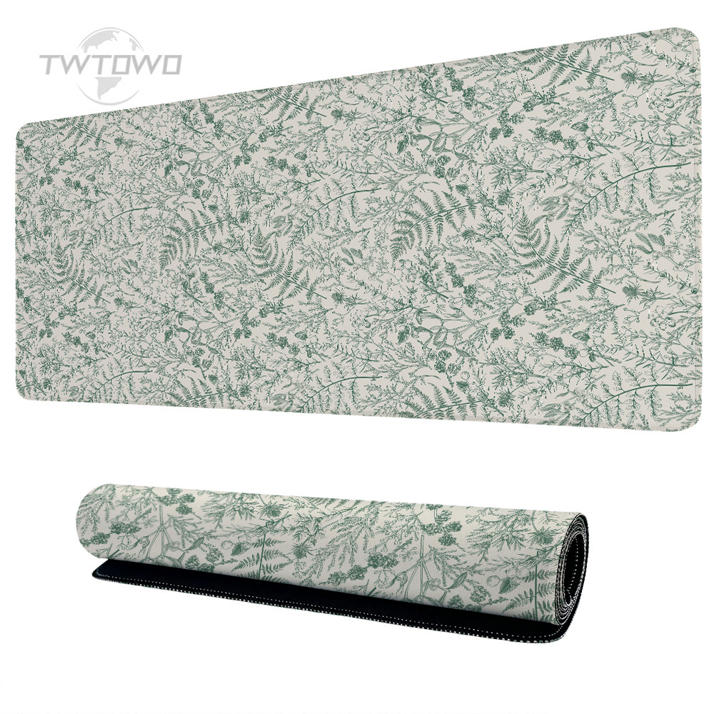 Gaming Keyboard And Mouse Combo - Flor verde grama estética Gaming Mouse