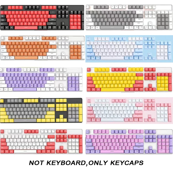 Gaming Keyboard Budget - 104 pçs abs universal teclado mecânico