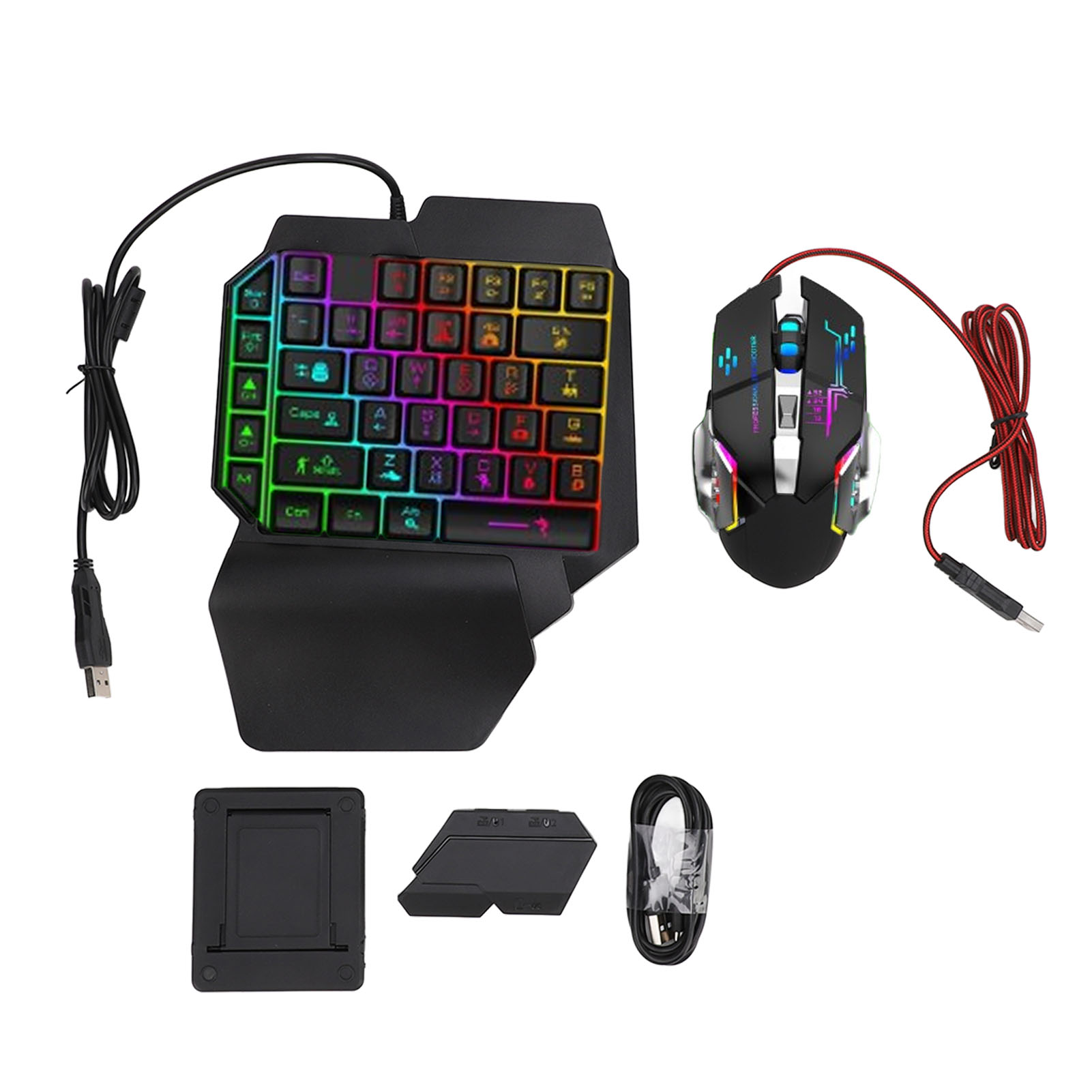 Gaming Keyboard And Mouse Combo - Conjunto de Conversor de Teclado e