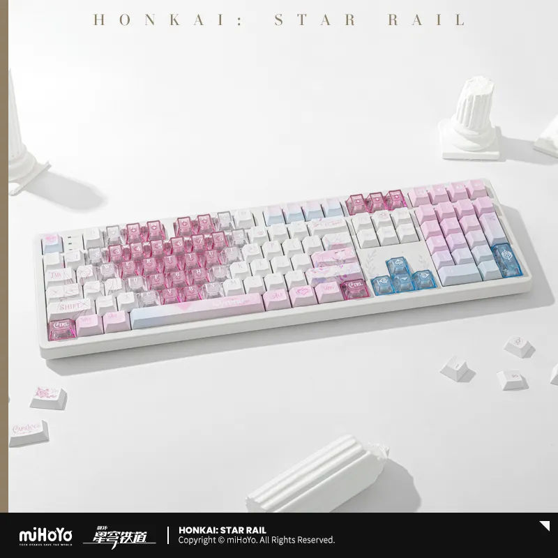Gaming Keyboard Wireless - Teclado Mecânico Sem Fio miHoYo Game