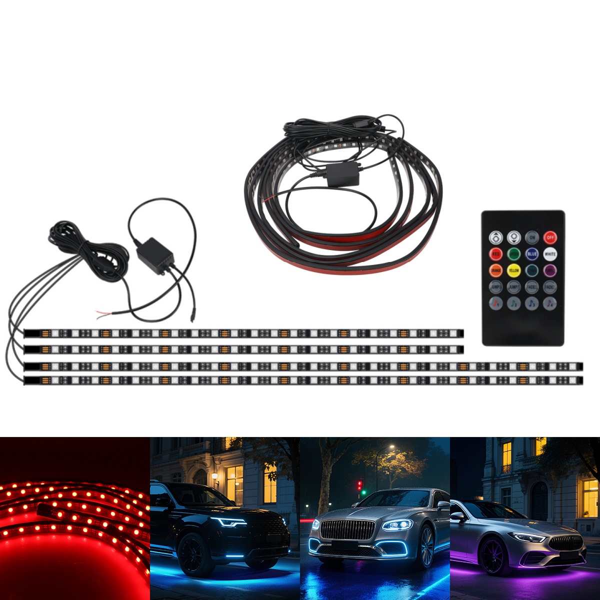 Rgb Underglow Strip - Barra de luz rgb para chassi