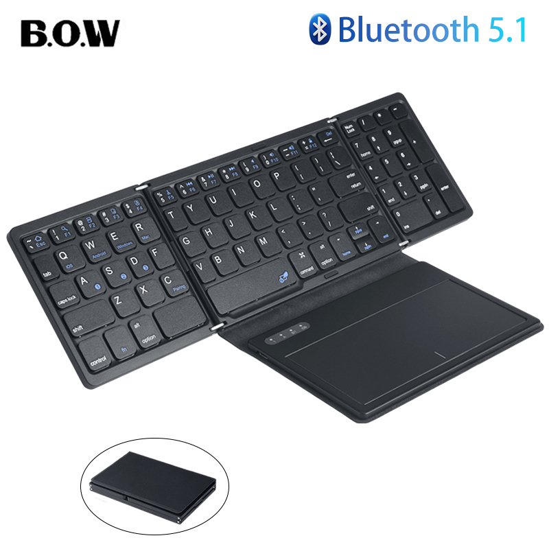 Gaming Keyboard Budget - Arco dobrável teclado bluetooth com touchpad