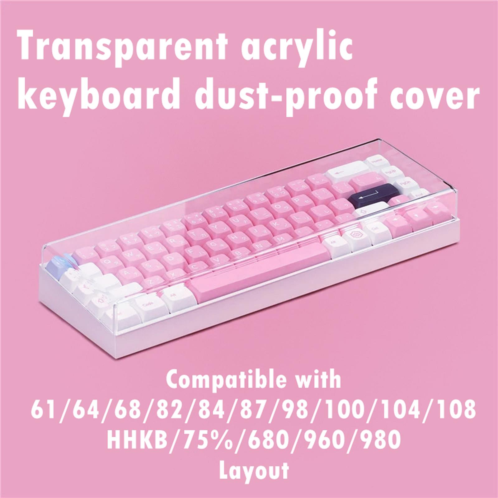 Keyboard Gaming Transparent - Capa protetora acrílica para teclado mecânico,