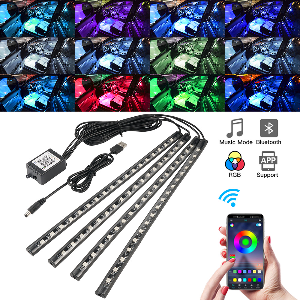 Rgb Underglow Strip - Neon led interior luz do carro