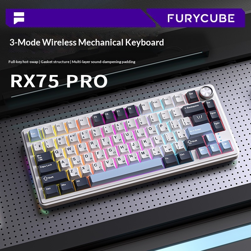 Gaming Keyboard Not Typing - Teclado Mecânico Furycube Rx75 Pro Tri-Mode