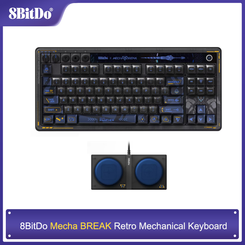 Gaming Keyboard Hot Swappable - Teclado mecânico 8BitDo Retro 87 -