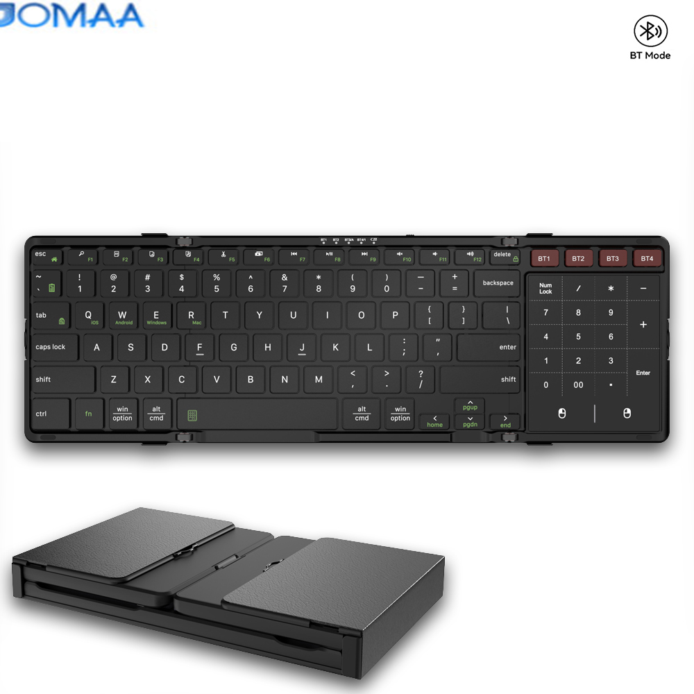 Gaming Keyboard Budget - Teclado Bluetooth Dobrável JOMAA com Touchpad