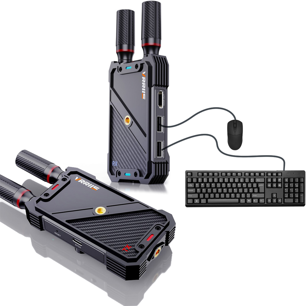 Gaming Keyboard Wireless - VRRIIS WL082K 400m Extensor sem fio