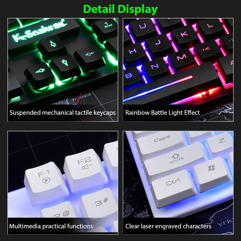Conjunto de teclado e mouse KM - Gaming Keyboard And Mouse Combo avaliação e preço
