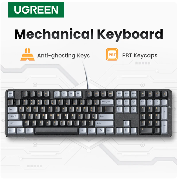 Teclado UGREEN Mecânico Teclad - Gaming Keyboard Mechanical avaliação e preço