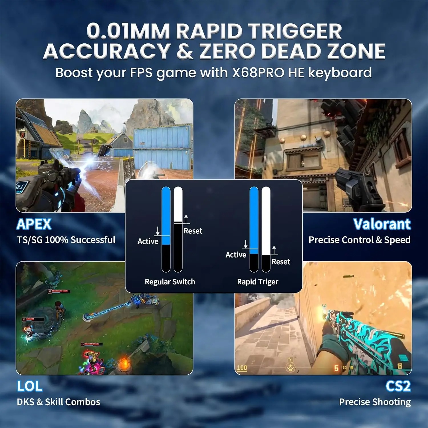 Teclado para jogos sem fio Att - Keyboard Gaming Mac avaliação e preço