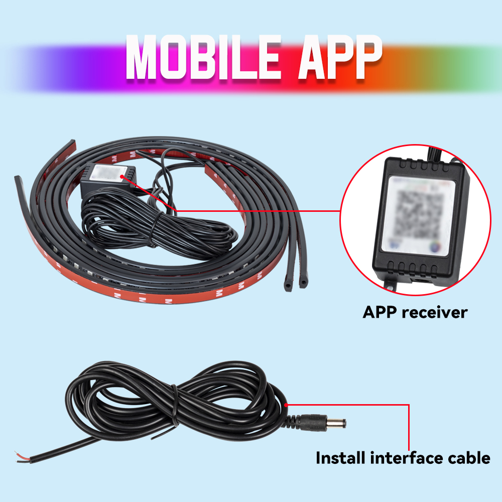 Luz LED Flexível para Carro co - Rgb Underglow Strip avaliação e preço