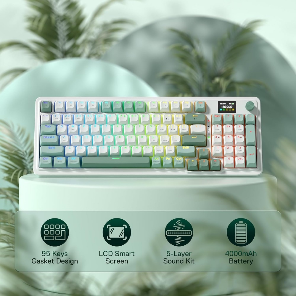 Teclado Gamer Sem Fio de 95 Te - Gaming Keyboard No Noise avaliação e preço