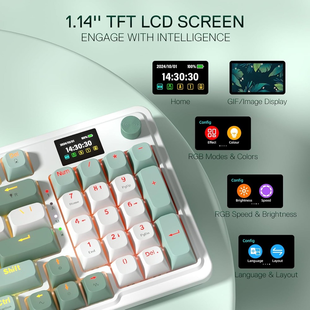 Teclado Gamer Sem Fio de 95 Te - Gaming Keyboard No Noise avaliação e preço