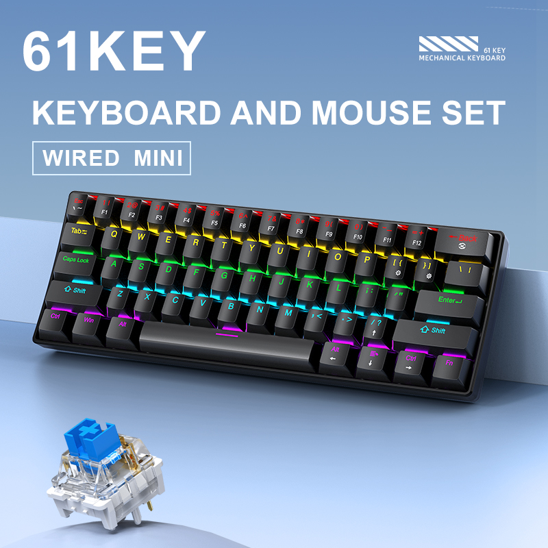 APAYADO K61 Mini teclado mecân - Gaming Keyboard Hot Swappable avaliação e preço
