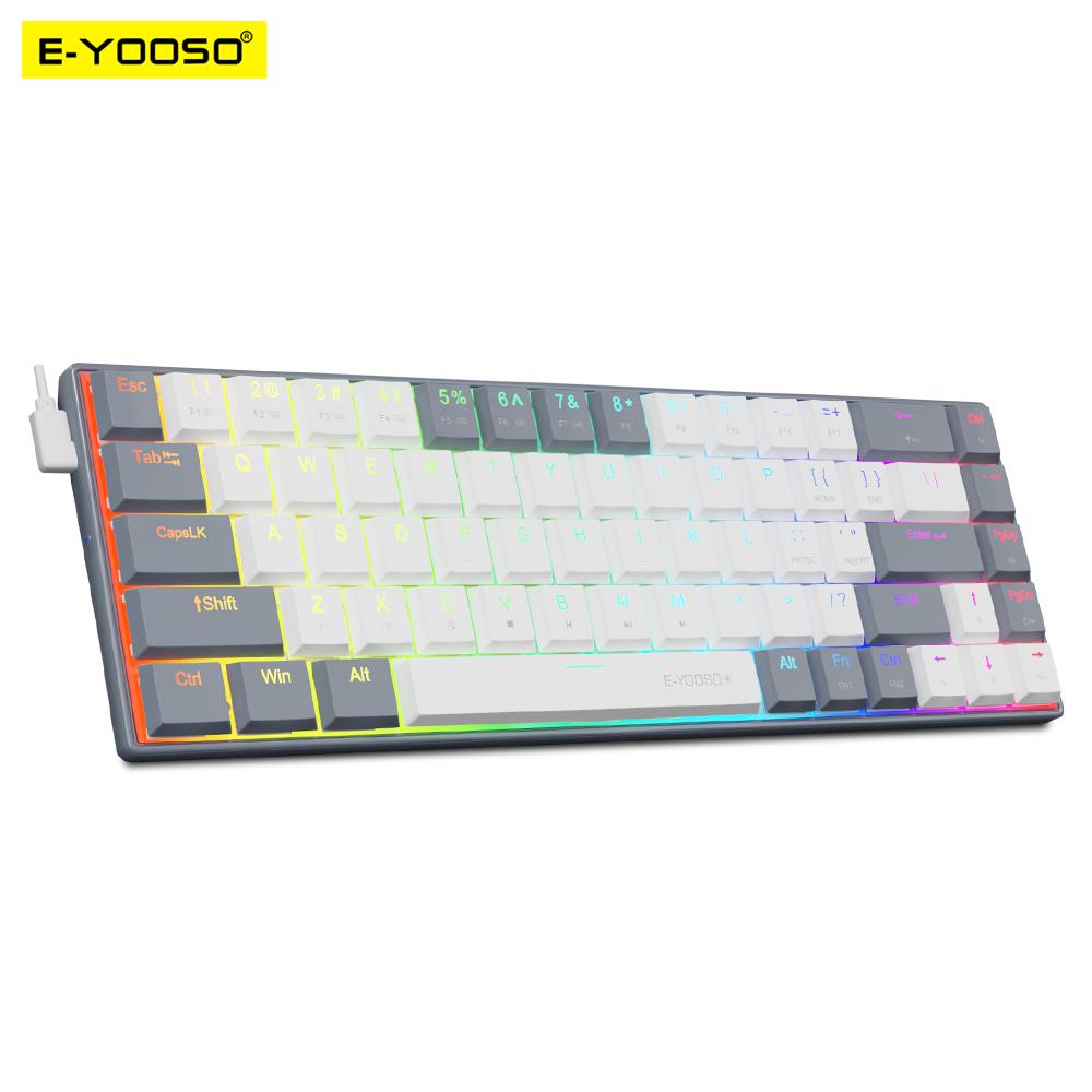 E-YOOSO A68 RGB Mini Slim USB  - Gaming Keyboard Budget avaliação e preço