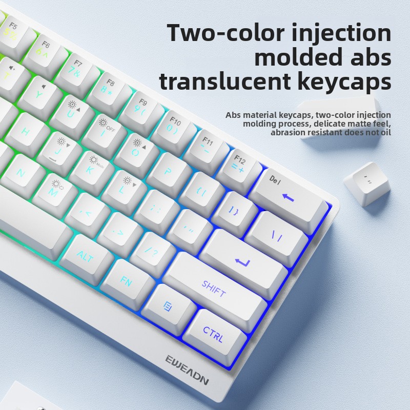61 teclas sem fio mini teclado - Gaming Keyboard No Noise avaliação e preço