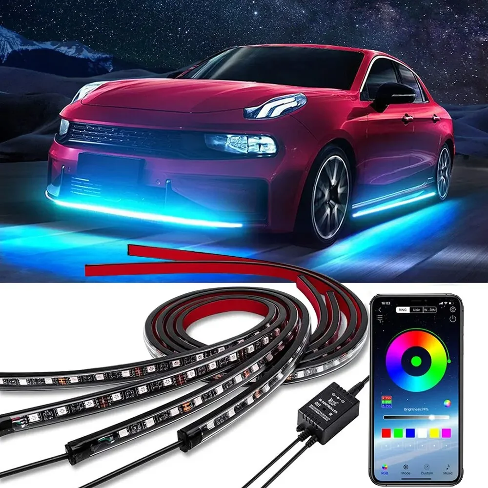 Neon led rgb carro underglow l - Rgb Underglow Strip avaliação e preço