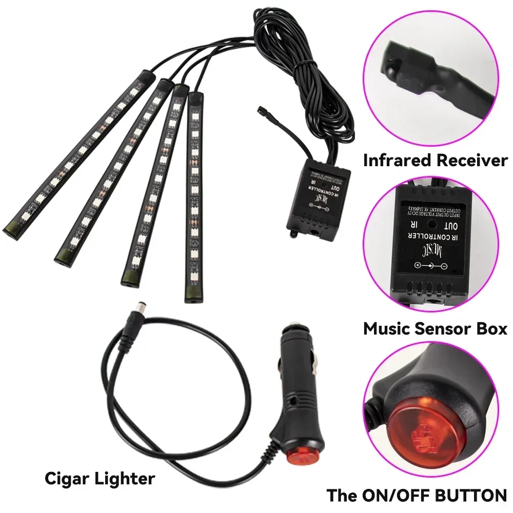 Neon led rgb carro underglow l - Rgb Underglow Strip avaliação e preço