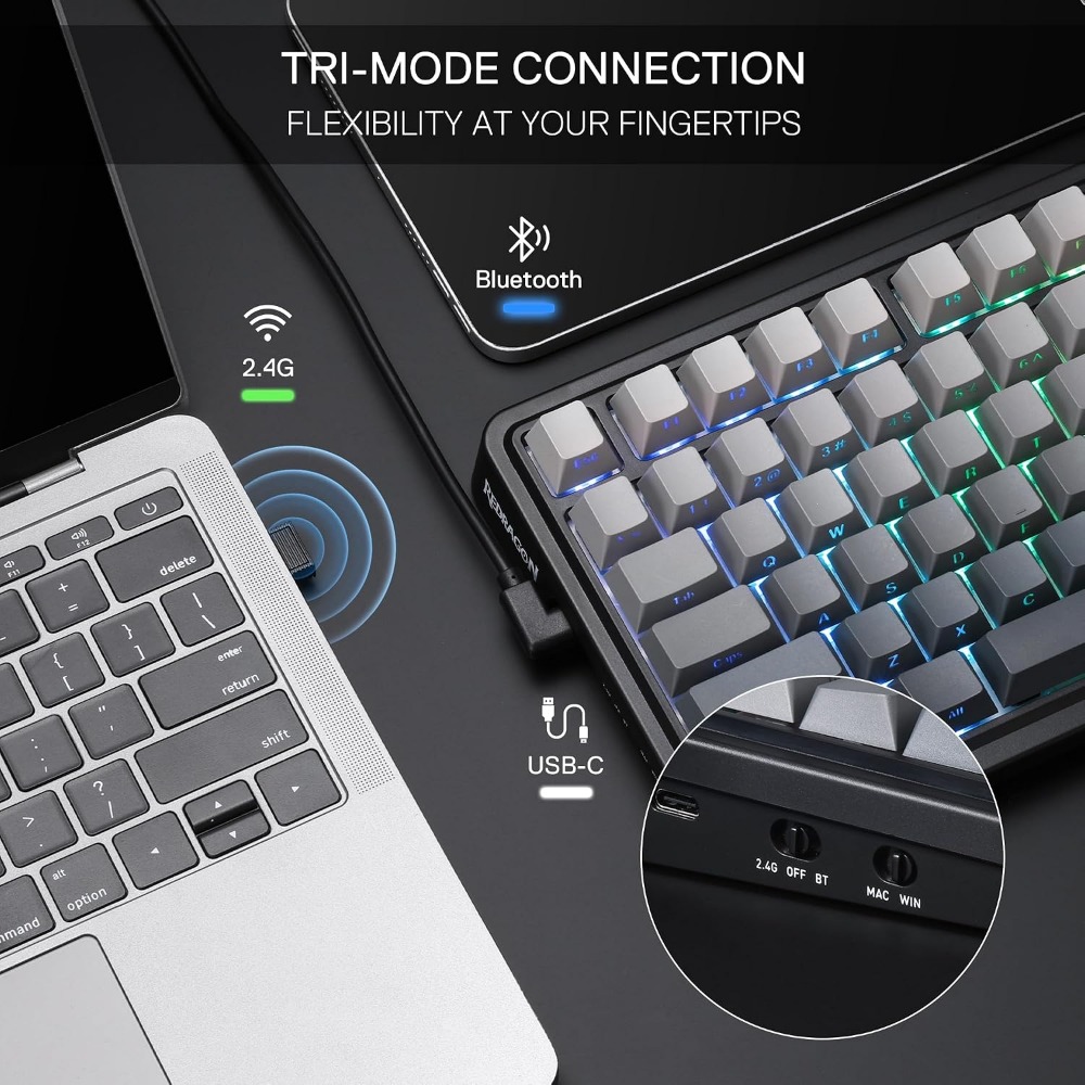 Teclado Mecânico Sem Fio para  - Gaming Keyboard No Noise avaliação e preço
