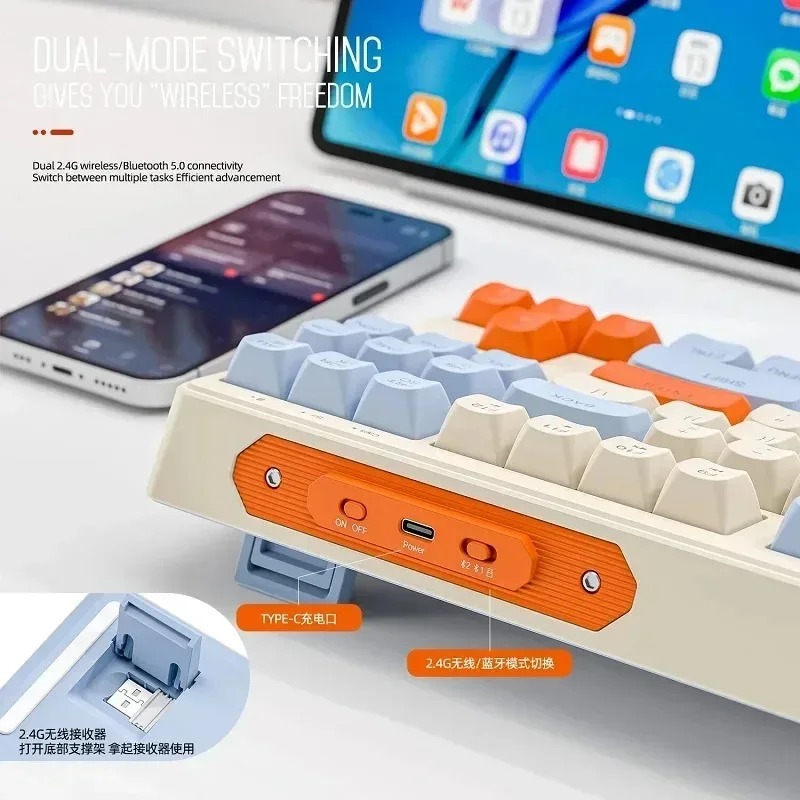 Teclado Sem Fio Dual-Mode ziyo - Keyboard Gaming Mac avaliação e preço