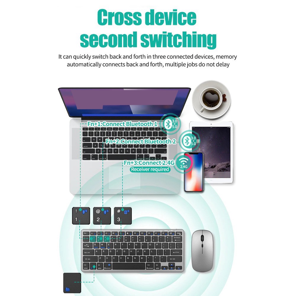 Teclado sem fio bluetooth 5.0  - Gaming Keyboard Hot Swappable avaliação e preço