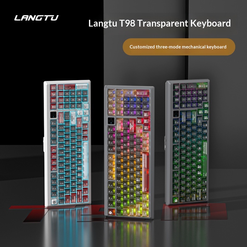 Teclado Mecânico Tri-Mode T98  - Gaming Keyboard Not Typing avaliação e preço