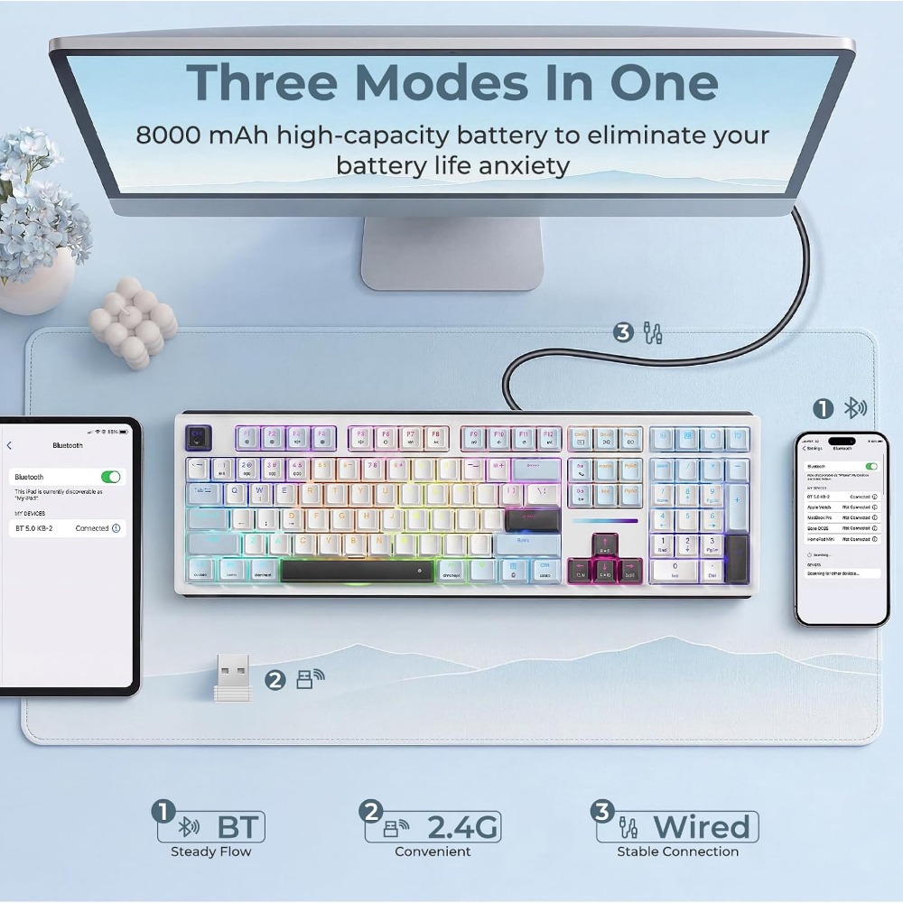 Teclado Mecânico para Jogos co - Gaming Keyboard No Noise avaliação e preço
