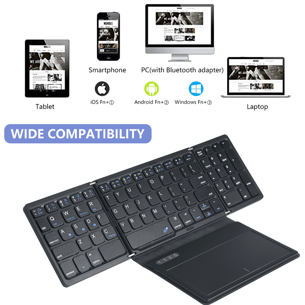 Arco dobrável teclado bluetoot - Gaming Keyboard Budget avaliação e preço