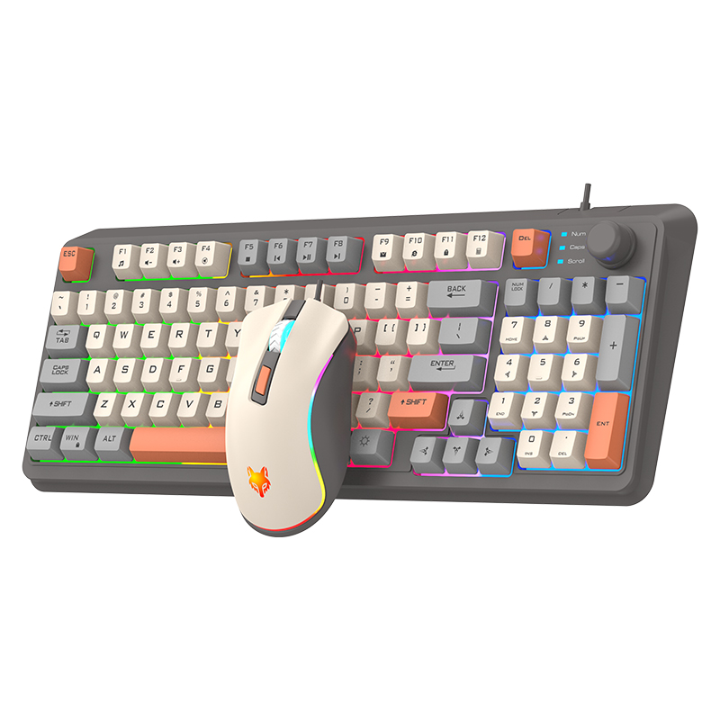 K820 USB com fio jogo teclado  - Gaming Keyboard And Mouse Combo avaliação e preço