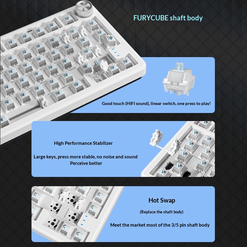 Teclado Mecânico Furycube Rx75 - Gaming Keyboard Not Typing avaliação e preço