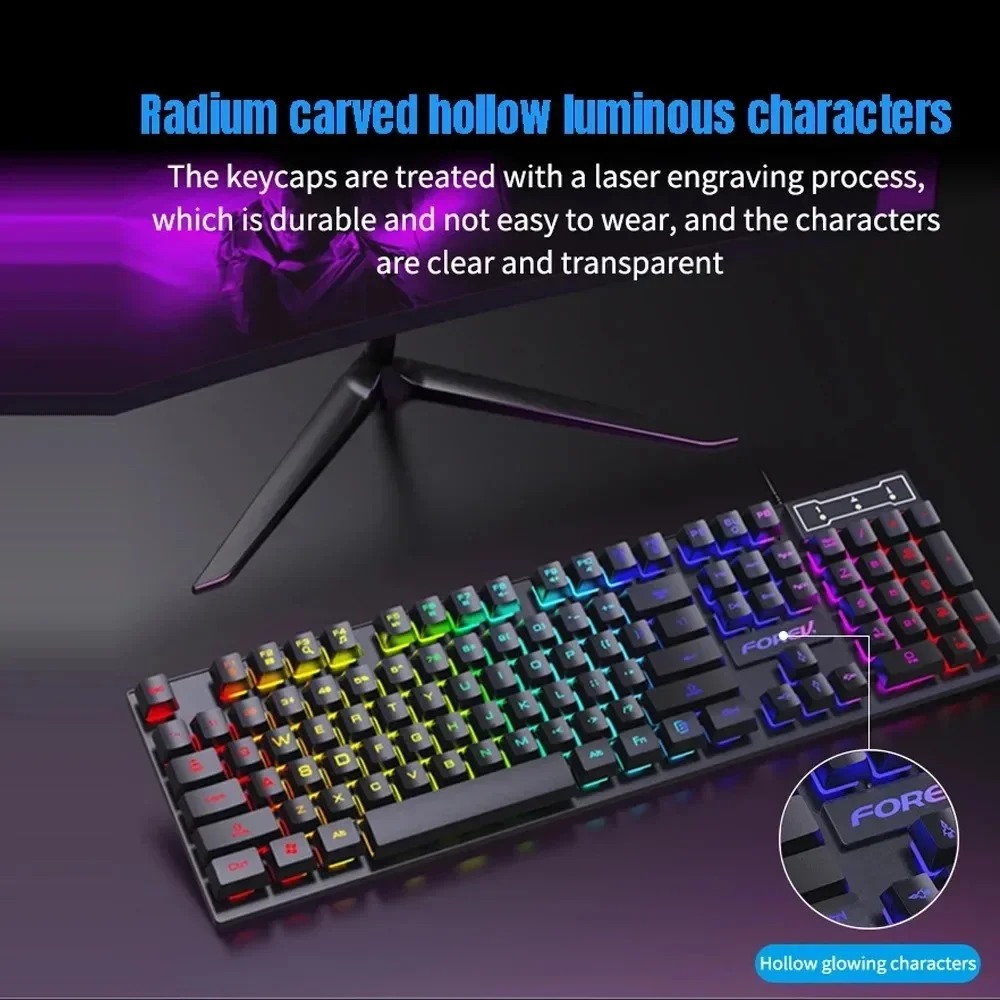 Teclado mecânico retroiluminad - Gaming Keyboard Budget avaliação e preço