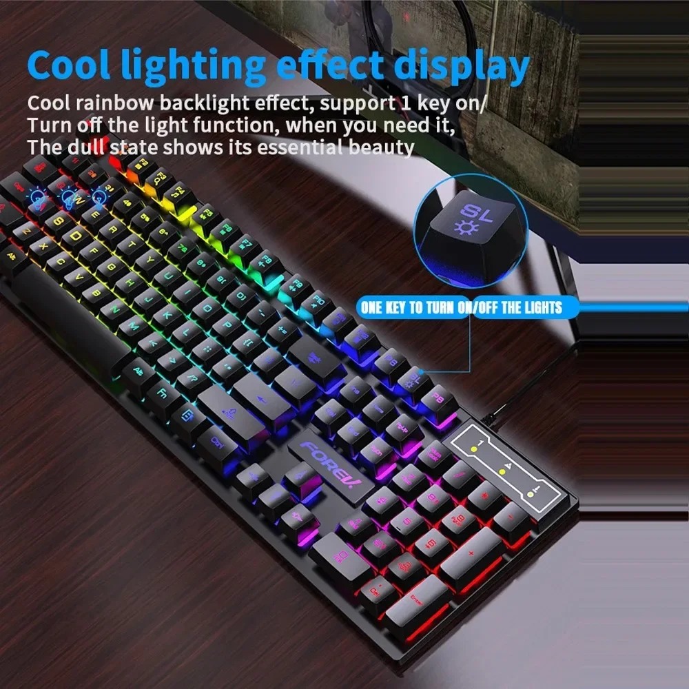 Teclado mecânico retroiluminad - Gaming Keyboard Budget avaliação e preço