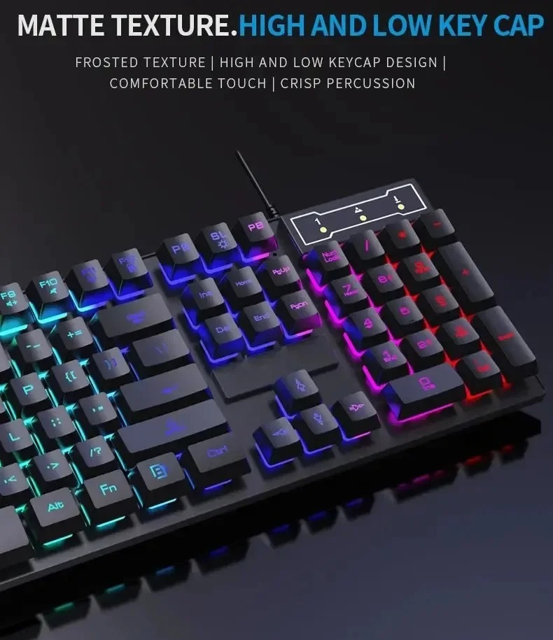 Teclado mecânico retroiluminad - Gaming Keyboard Budget avaliação e preço