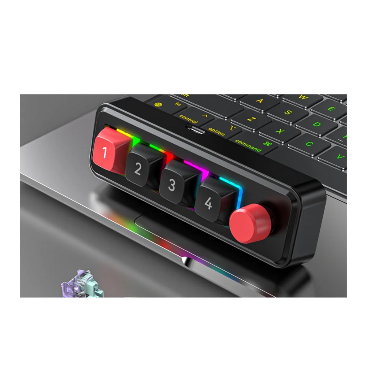 Teclado Mecânico A49T com 4 Te - Gaming Keyboard Mechanical avaliação e preço