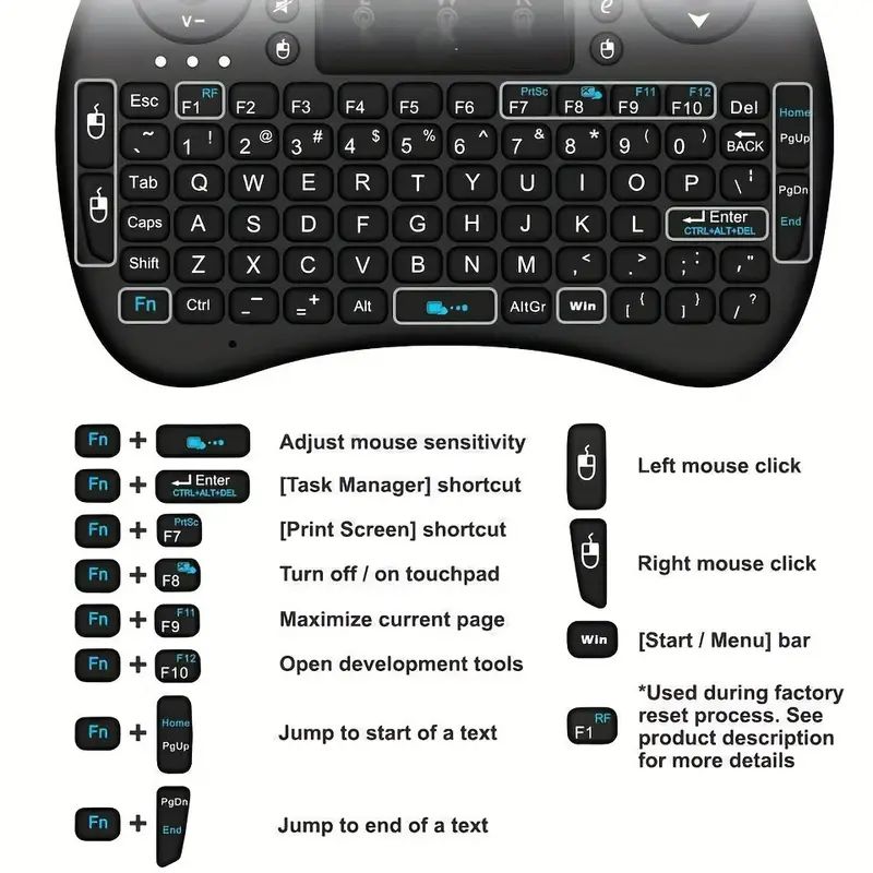 Mini teclado sem fio 2.4ghz, s - Gaming Keyboard Wireless avaliação e preço
