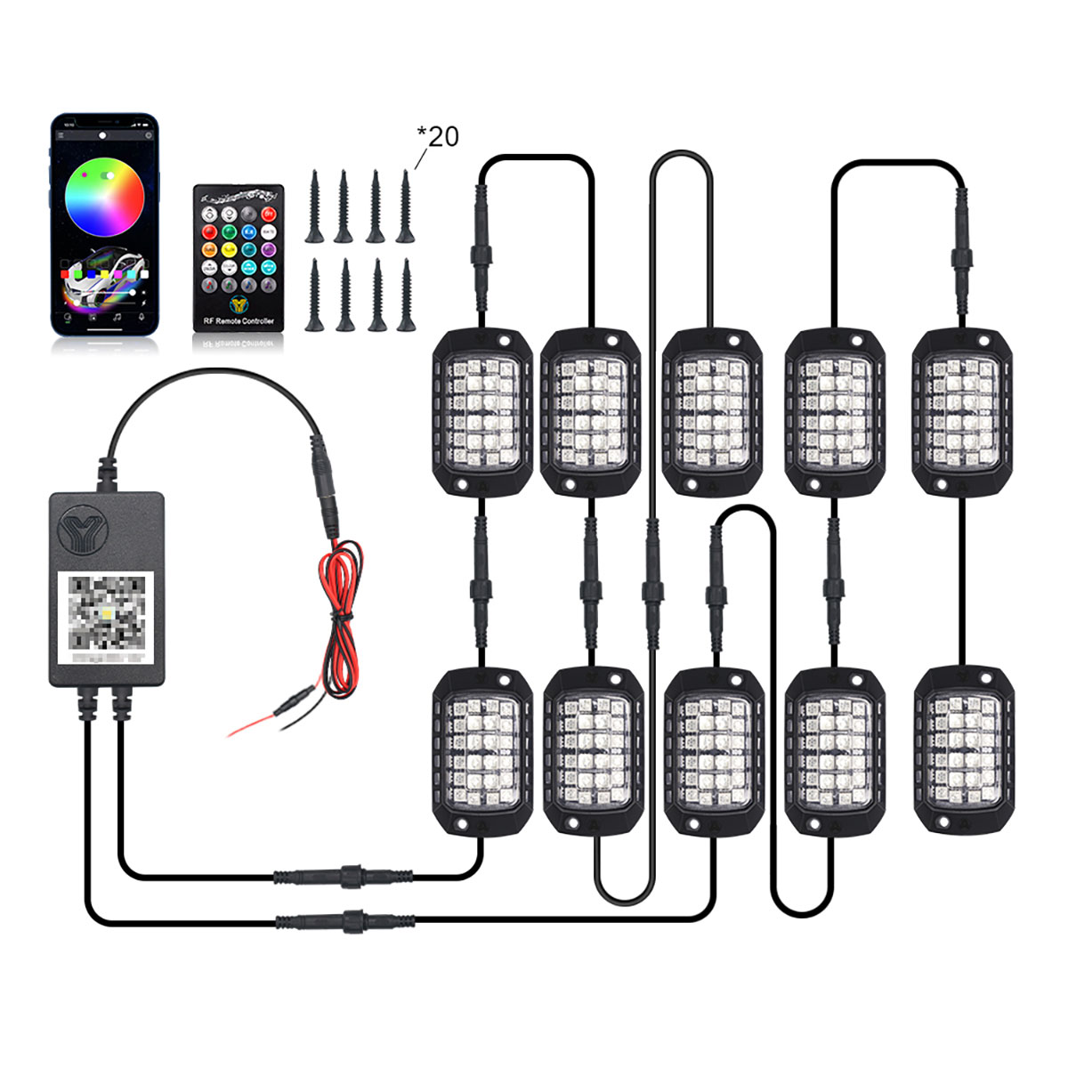Faixa de luz led rgb para chas - Rgb Underglow Strip avaliação e preço