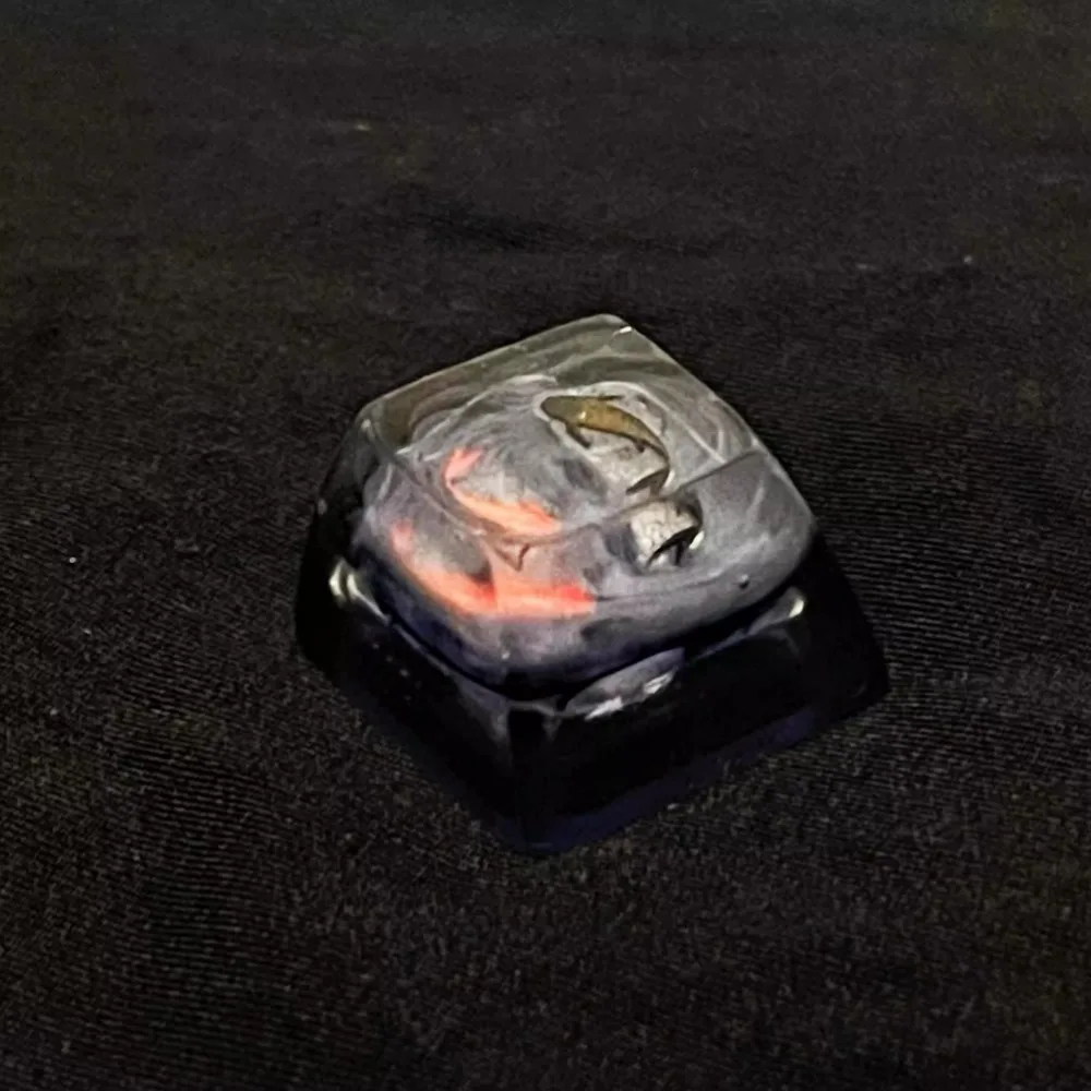 Keycap de peixe koi estilo chi - Keyboard Gaming Transparent avaliação e preço