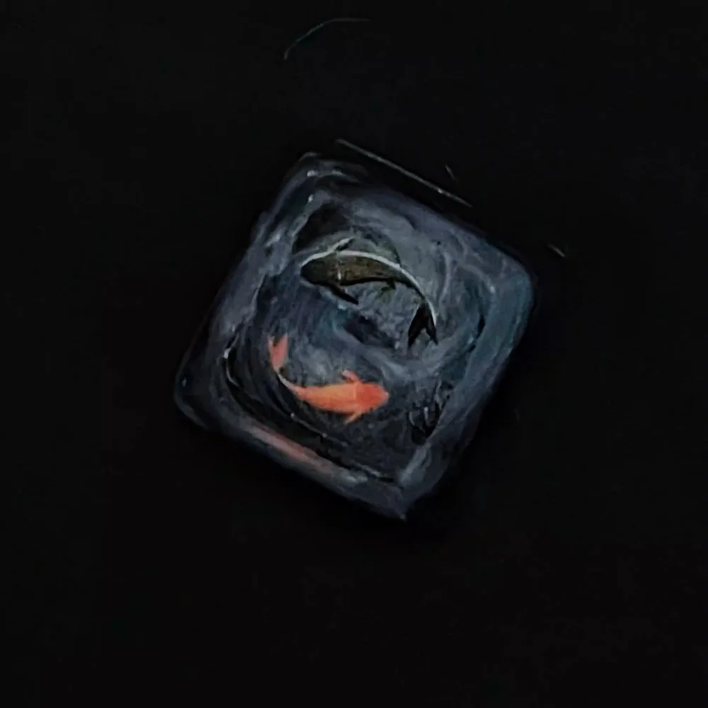 Keycap de peixe koi estilo chi - Keyboard Gaming Transparent avaliação e preço