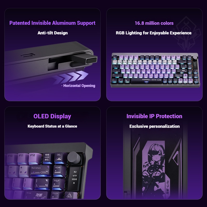 Teclado colorido starchase 87  - Gaming Keyboard Mechanical avaliação e preço