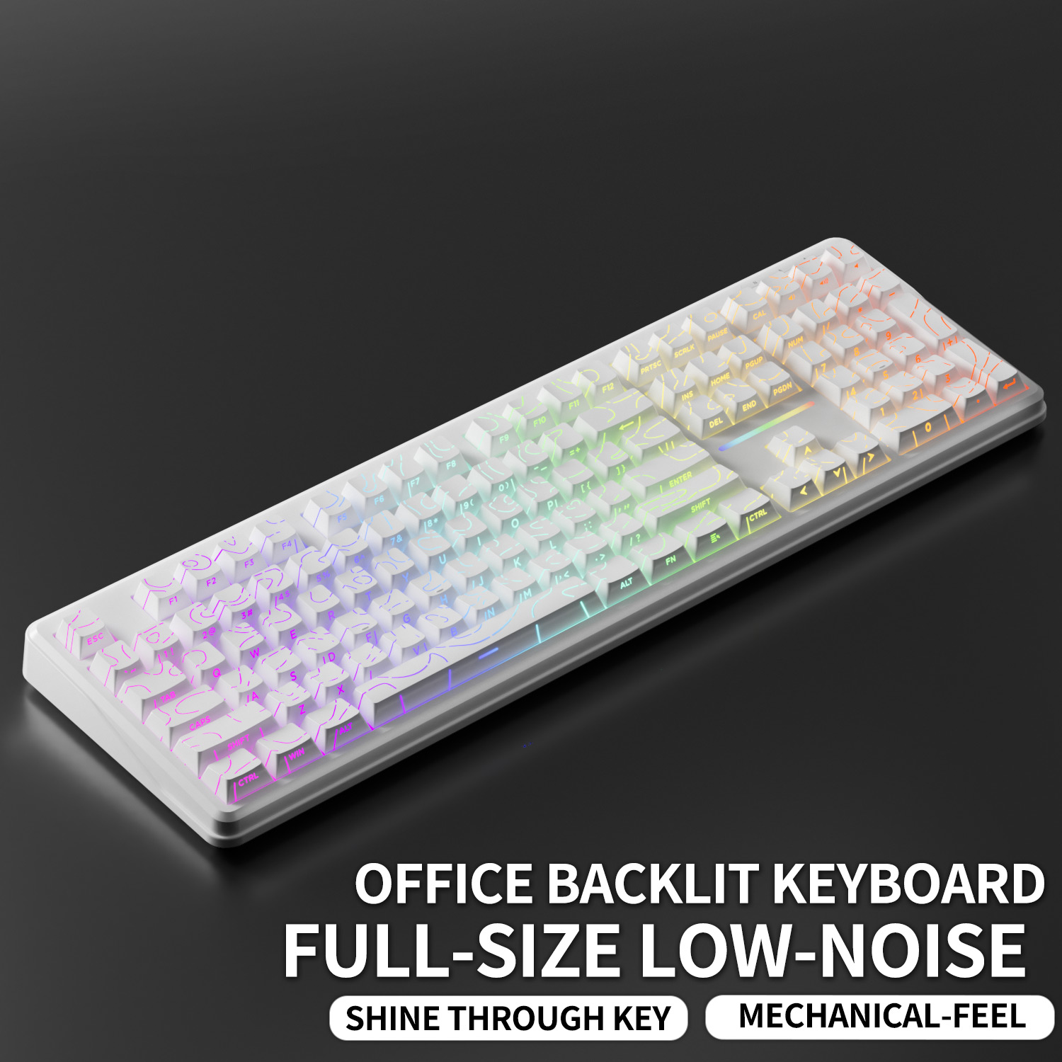 V108 pro teclado com fio e wir - Gaming Keyboard No Noise avaliação e preço